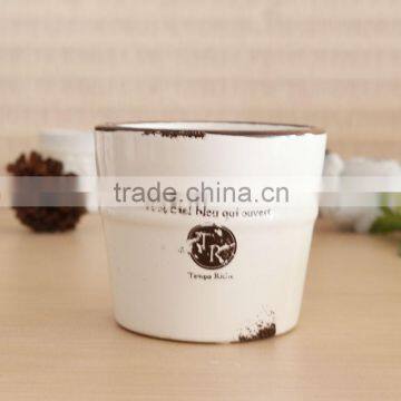 New Design Dolomite Flower Pot