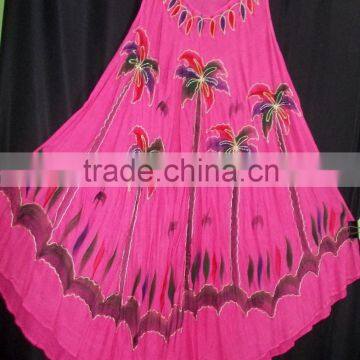 Latest Design Umbrella Dress in India for wholesale tie & dye Celebrity style sleeveless dress