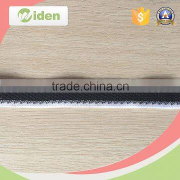 Fashional black and white stripes elastic woven tape