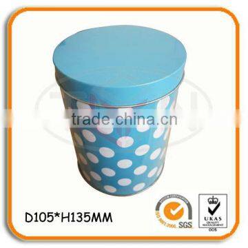 Round Plain Tin Box