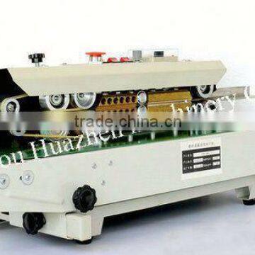 cheap continuous band sealer with printing FRD-900 made in china machine snacks bag sealing machine