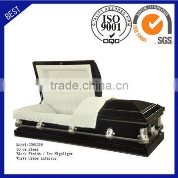 20H4219 funeral supply good quality cheap price coffin American steel casket