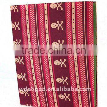 Weaving Cloth Wrapping Ring Binder Desktop File Folder for Office Stationery Cardboard