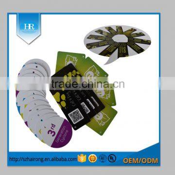 Custom machine label hang tag