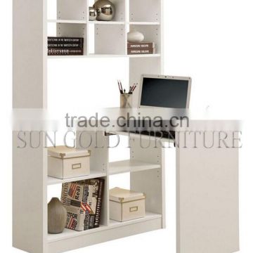 Popular New Design Laptop Computer Desk with Display Bookshelf(SZ-OD468)