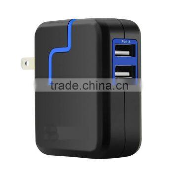 New Design Multi Plug/travel charger adapter/Dual USB Travel Charger