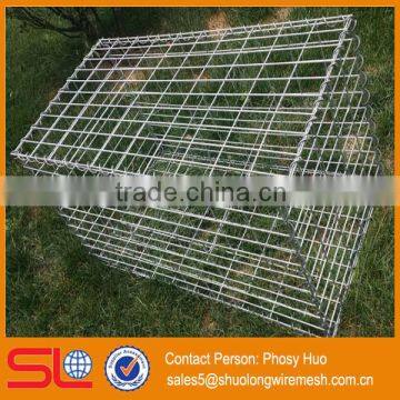 Rock cage, wire basket gabion retaining wall, galvanized gabion basket