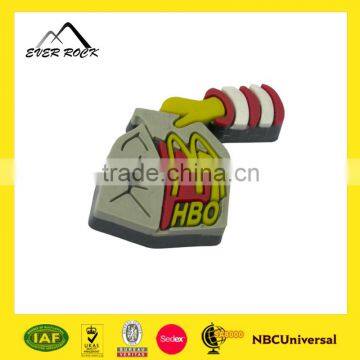 promotional rubber badge/3d soft pvc labels