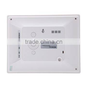 Ultrathin 8 Inch HD LCD Digital Picture Photo Frame Alarm Clock MP3 MP4 Movie Player With Remote Control Black/White photo-4