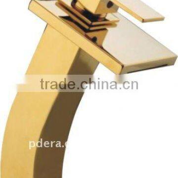 2011 Style Brass golden Basin waterall Faucet