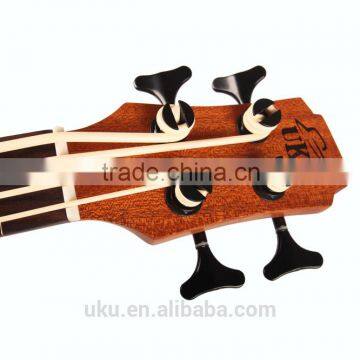 UBS-302 Made in China Wholesale Electric Wooden Fretless Resonator Bass Guitar Ukulele With Bag photo-4