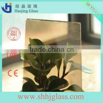 shahe 3mm 4mm 12mm colored decorative coated reflective glass