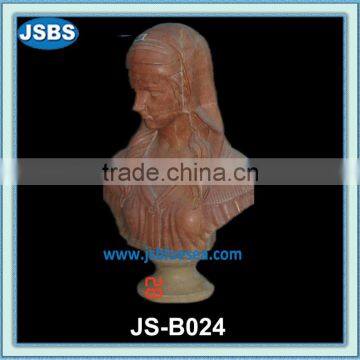 Natural marble lady bust statue