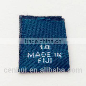 china supplier custom good quality stain size label free sample