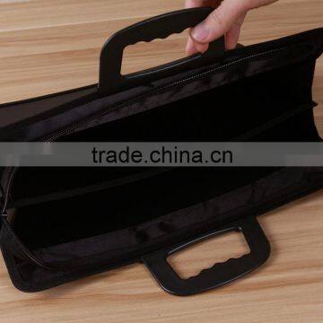 A4 PU leather Briefcase with handle & Zipper ,office stationery