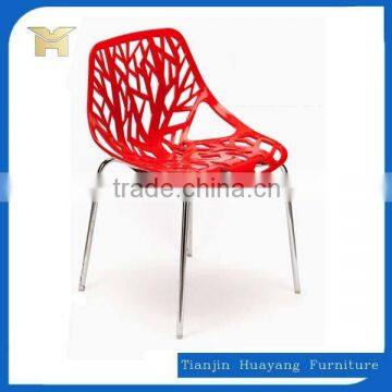 Colourful modern high quality cheap plastic chair HYH-9049