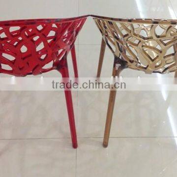 Unique Design Outdoor Furniture Leisure Style Polycarbonate PLASTIC GARDEN CHAIR photo-3