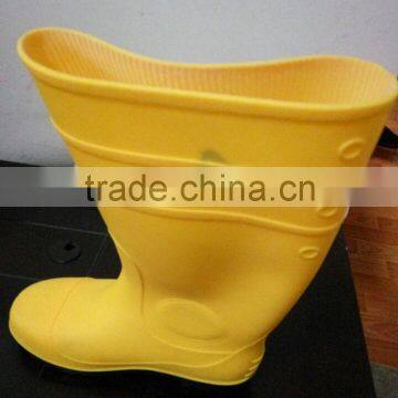 Yellow Boots Shoes Plastic Toe Cap With Pvc Upper and Rubber Sole photo-3