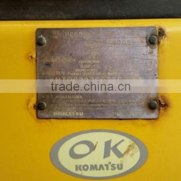 Used 65T K omatsu PC650-8 Excavator/Japan Brand Used Crawler Excavator