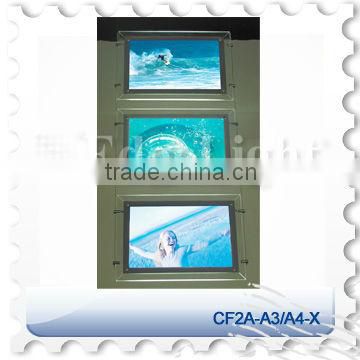 CF2A-A3/A4-X (X=1,2,3...) shop displays crystal light box