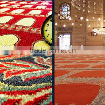 Customized wilton design muslim carpet