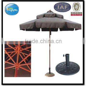 outdoor beautiful garden umbrella of uv protectionsun wind proof with vent