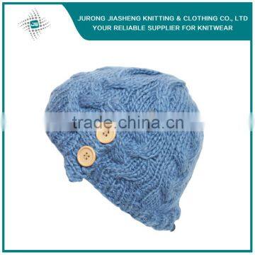 Fashion Small Button Logo Knitted Hat