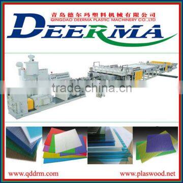 plastic hollow grid sheet producing equipment