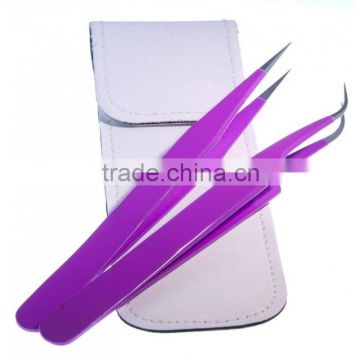 professional cosmetic eyebrow tweezer set eyelash extension stainless steel tweezers