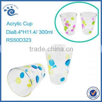 300ML-Clear Plastic Juice Cup