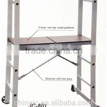 Aluminium scaffolding ladder with EN131/GS approved