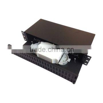 19 Inch 48 port Fiber Optic sliding Fiber patch panel LC SC