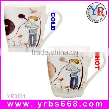 Hot new products for 2014 custom heat sensitive sublimation bone china tableware