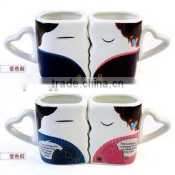 hot new products for 2014 promotional gift wedding gift wedding favor wedding souvenirs heart shape ceramic couple mug