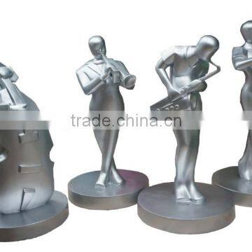 resin cartoon character band statue