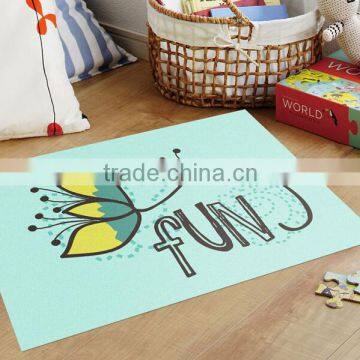 New Design Cartoon Cute Non Woven Fabric 100% polyester Anti-slip Dedusting Bath Door Kitchen Mat Carpet