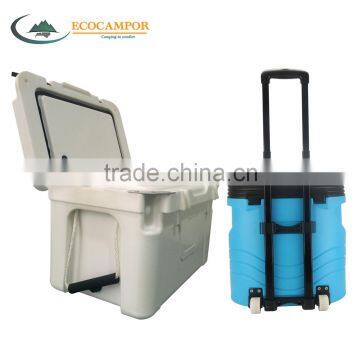 10 hours insulated plastic camping ice cooler box