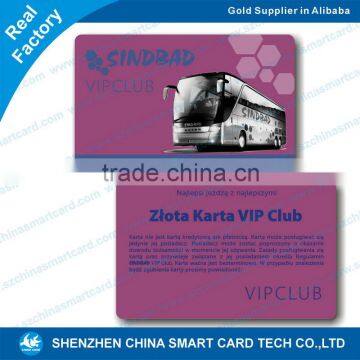 printed pvc numbered plastic office id card