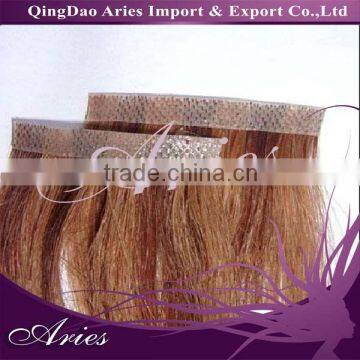 Top Selling brazilian remy hair mixed color virgin pu skin weft hair