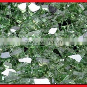 Hi Chipper colored broken tempered fire pit glass