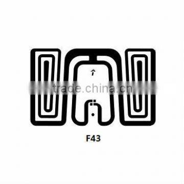 RFID 915mhz uhf Impinj Monza 4 Chip F43 and ISO-18000-6C RFID tag dry inlay