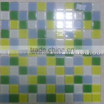 Mixed color crystal glass mosaic bathroom cheap