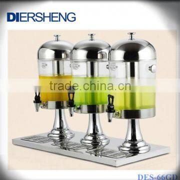 Three Heads Stainless Steel Juice Dispenser