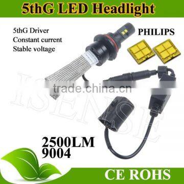 5th gen (Hi/Lo beam) headlight 9004 led light bulb for all cars