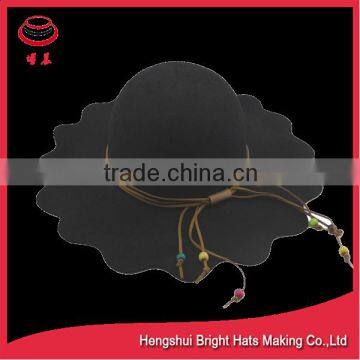 Wool felt floppy hat formal hat