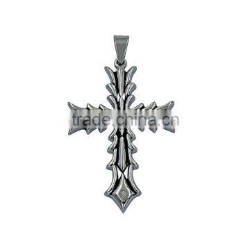 Fancy Jewelry Wholesale JCN0325 Unisex Stainless Steel Cross Necklace Pendant photo-2