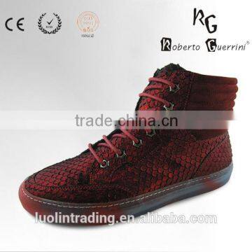 2015 fashion python skin pattern sneaker