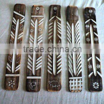 wooden incense burners wholesale from india carved