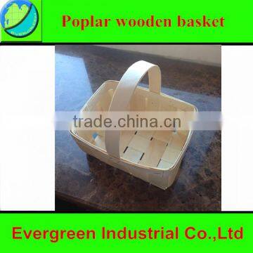 Poplar wooden basket