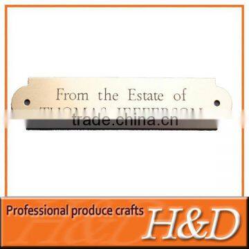 laser engraving etched nameplate with different material